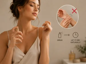 You’re Rubbing Your Perfume Into Your Skin